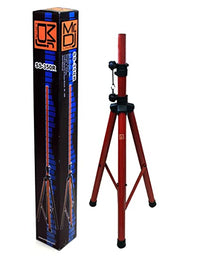 Thumbnail for MR DJ SS350R Red Folding Tripod PRO PA DJ Home On Stage Speaker Stand Mount Holder