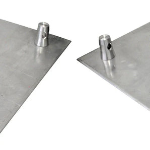 2 BP1414 Universal Aluminum Base Raised Plate 12" x 12" for 12" Square Truss