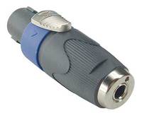 Neutrik NA4LJX 4 Pin Speakon to ¼" Female Adaptor