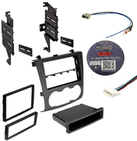 Thumbnail for Absolute Package2  Car Stereo Installation Kit Compatible with Nissan Altima Sedan or Coupe 2007-2012 In-Dash Mounting Kit, Antenna, and Harness for Single or Double Din Radio Receivers