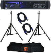 Thumbnail for Peavey IPR2 5000 2-channel 5000W Power Amplifier + 2 Speaker Stand Bundle