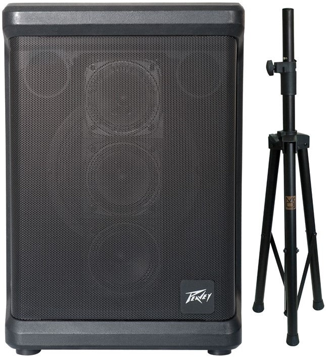 Peavey Solo Portable Battery Powered PA System with Bluetooth + Speaker Stand