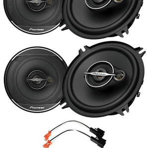 Pioneer TS-A1371F 5-1/4" 5.25" 300W Front Door & Overhead Speakers Fit 1997-2001 Jeep Cherokee