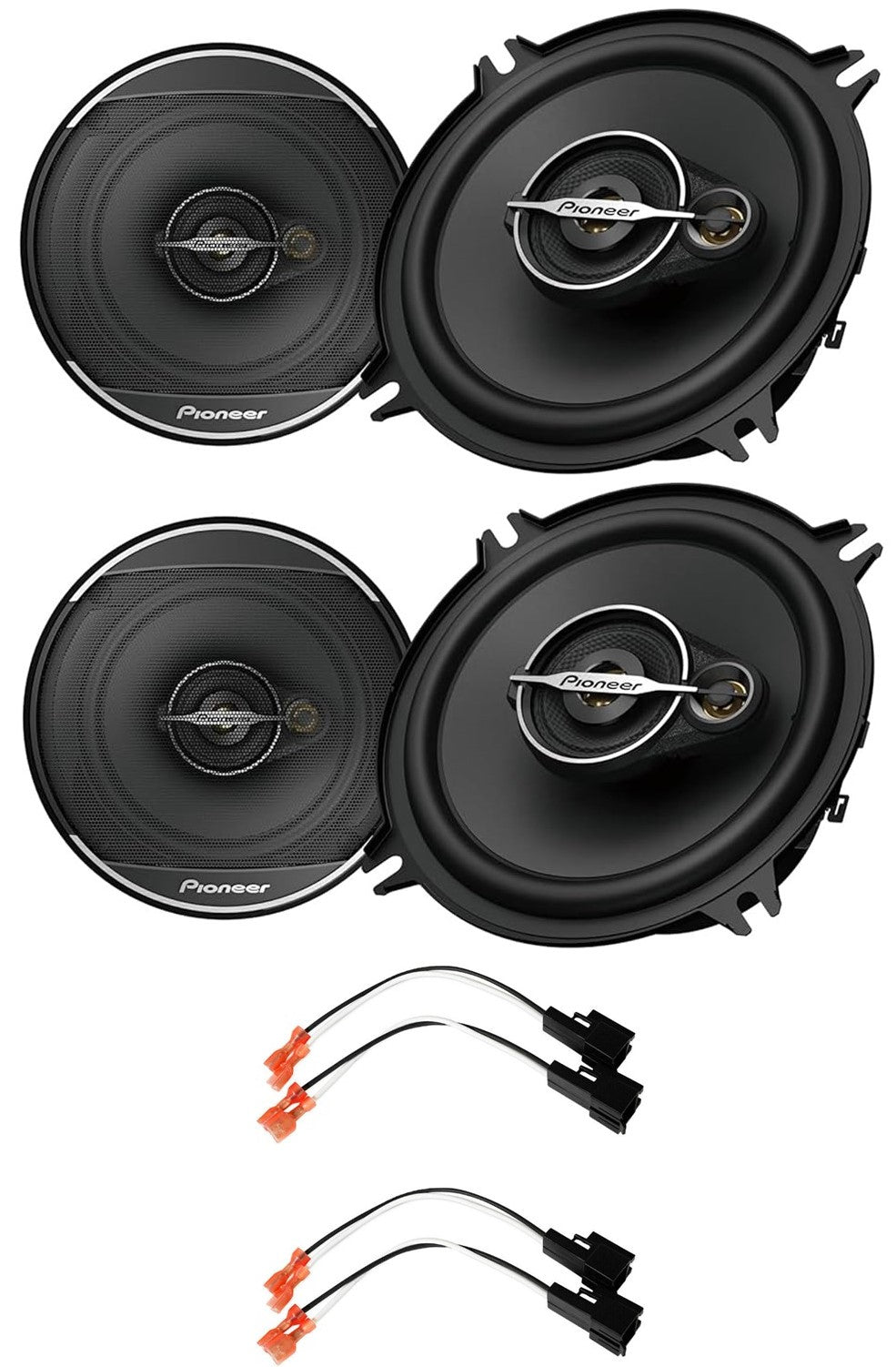 Pioneer TS-A1371F 5-1/4" 5.25" 300W Front Door & Overhead Speakers Fit 1997-2001 Jeep Cherokee