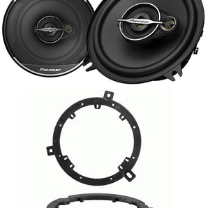 Pioneer TS-A1371F 5-1/4" 300 Watt 3-Way Speakers Fit Chrysler/Dodge/Jeep Wrangler