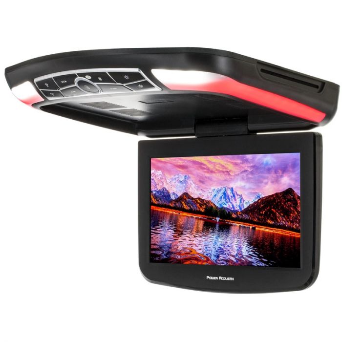 Power Acoustik PMD-130H Ceiling Mount DVD Entertainment System w/ 13” LCD, MHL MobileLink Input, & LED Accents