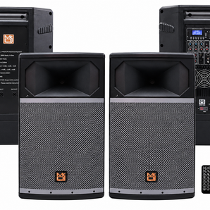 MR DJ PRO115BT & PRO115S PA DJ Active & Passive Speaker