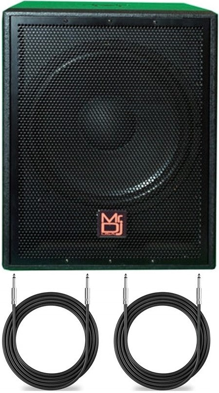 MR DJ PRO5000BT 15" 5000W Pro Active Subwoofer with 2 Speaker Output Package