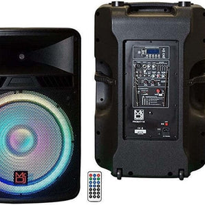 MR DJ PROBAT118 18" PRO PA DJ 4000 Watts Active Rechargeable Portable Speaker