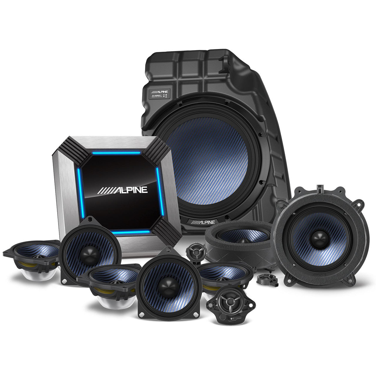 Alpine PSS-TSLA-223 11/13-Speaker Complete Sound System Upgrade Compatible with 2022-Up Tesla Model 3