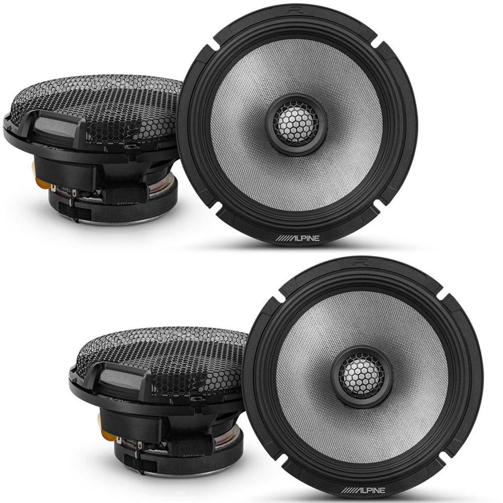 4 Pack Alpine R2-S65 300 Watt 6.5" Car Audio Coaxial 2-Way Speakers