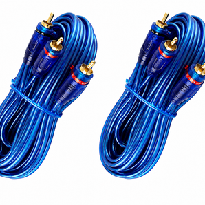 Ten 17' 2 CH RCA Interconnect Cable Wire for Marine Car Amplifier Stereo Home Audio