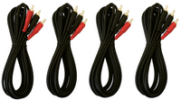 Thumbnail for 8 Absolute 6' RCA Interconnect Cable Wire Marine Car Amplifier Stereo Home Audio