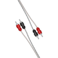 Thumbnail for Cerwin Vega RHY2M HED-1 Female to 2 Male 1 Pair Twisted RCA Cable W/single Molded Ends