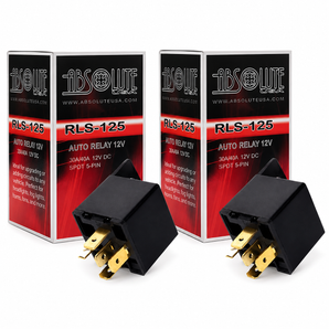 Absolute USA RLS125-2 2x12V 30/40 Amp BOSCH/TYCO Type SPDT Automotive Marine Waterproof