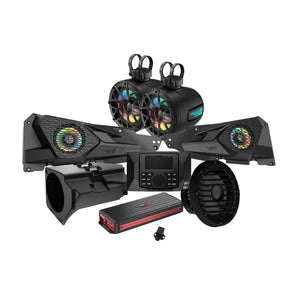 Cerwin Vega RPMRZRKD23 2014+ RZR XP Complete Audio Kit with 6 Ch Digital Amplifier, CMR3 Media Audio Player, 6.5” 2-Way Tower Speaker System and 10” Sealed Marine Subwoofer