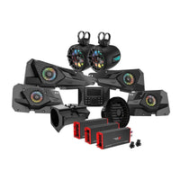 Thumbnail for Cerwin Vega RPMRZRKM43 2014+ RZR XP 4DR 1110W Complete Audio Kit with 3 Amplifiers, Media Center, Front and Rear 6.5” 2-Way Door Speakers, 6.5” 2-Way Tower Speakers and 10
