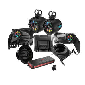 Cerwin Vega RPMX3KD3 2017+ Can Am Maverick X3/X3 Max Complete Speaker Kit with 6 Ch Digital Amplifier 10” Sealed Marine Subwoofer, CMR3 Media Audio Player and 6.5” Tower Speaker System