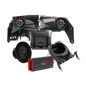 Cerwin Vega RPMX3KM2 2017+ Can Am Maverick X3/X3 Max - Radio, Speakers, and 10” Marine Subwoofer with 4CH Amplifier Kit