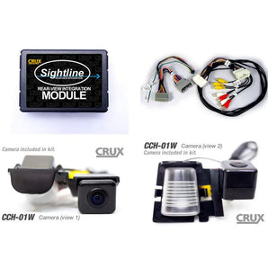 Crux RVCCH-75W Rear-view Integration System for Jeep Wrangler Vehicles w/ MYGIG Systems 2007-Up