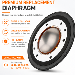 Replacement Diaphragm For Peavey 22XT, RX22, 22A, 22T, 2200 10-924 US