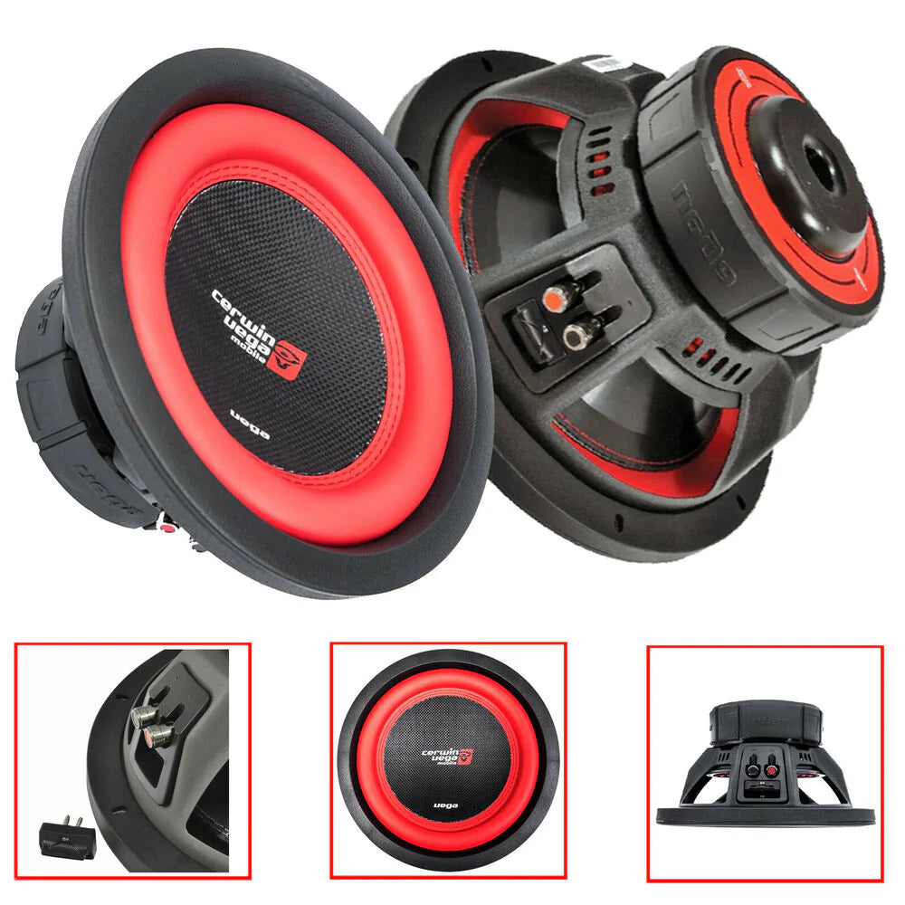 Cerwin Vega V84DV2 750W 8" Vega Series Dual 4-ohm Car Subwoofer