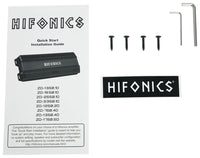 Thumbnail for Hifonics ZD-750.4D 750 Watt RMS Zeus Delta Series Class-D 4-Channel Car Amplifier + 0 Gauge Amp Kit