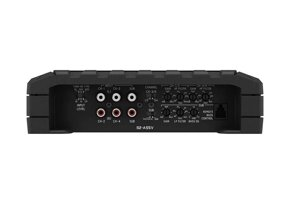 Alpine S2-A55V S-Series 5-Channel 540 Watts Car Audio Amplifier & RUX-H01 Remote Bass Knob Bundle