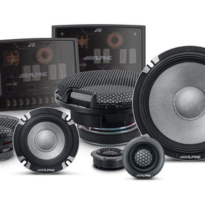 Alpine R-Series R2-S653 3-Way  6.5" Component & R2-S65 6.5" Car Audio Speaker