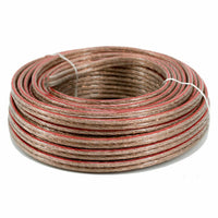 Thumbnail for 14 GA Gauge Gold Silver Speaker Wire Home & Car Audio 50 FT Roll