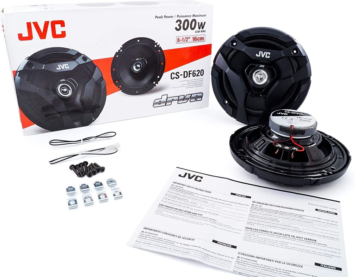 Jvc CS-DF620 600W Peak (50W RMS) 6.5" DF Series 2-Way Coaxial Car Speakers