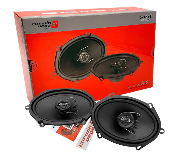 2 Cerwin Vega XED57 XED Series 5"x7" 2-Way Coaxial Speakers