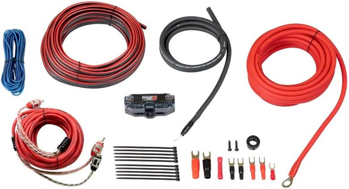 Cerwin Vega CAK82 8 Gauge 2 Channel Amplifier Kit OFC 100% Oxygen-Free Copper