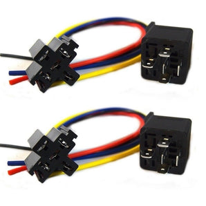 5 pin relay harness socket with colored wires for automotive and marine applications