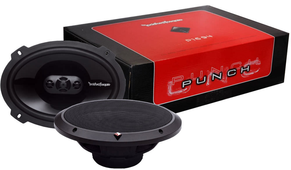 Rockford Fosgate Punch P1694 6" X 9" 300W 4-Way + P1650 6.5" 220W 2-Way