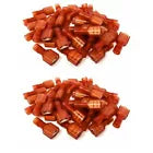 Metra Install Bay RED female insulated nylon speaker connector, 22-18AWG quick disconnect terminal in red.
