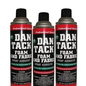 3 Dan Tack 2012 professional quality foam & fabric spray glue adhesive Can 12 oz