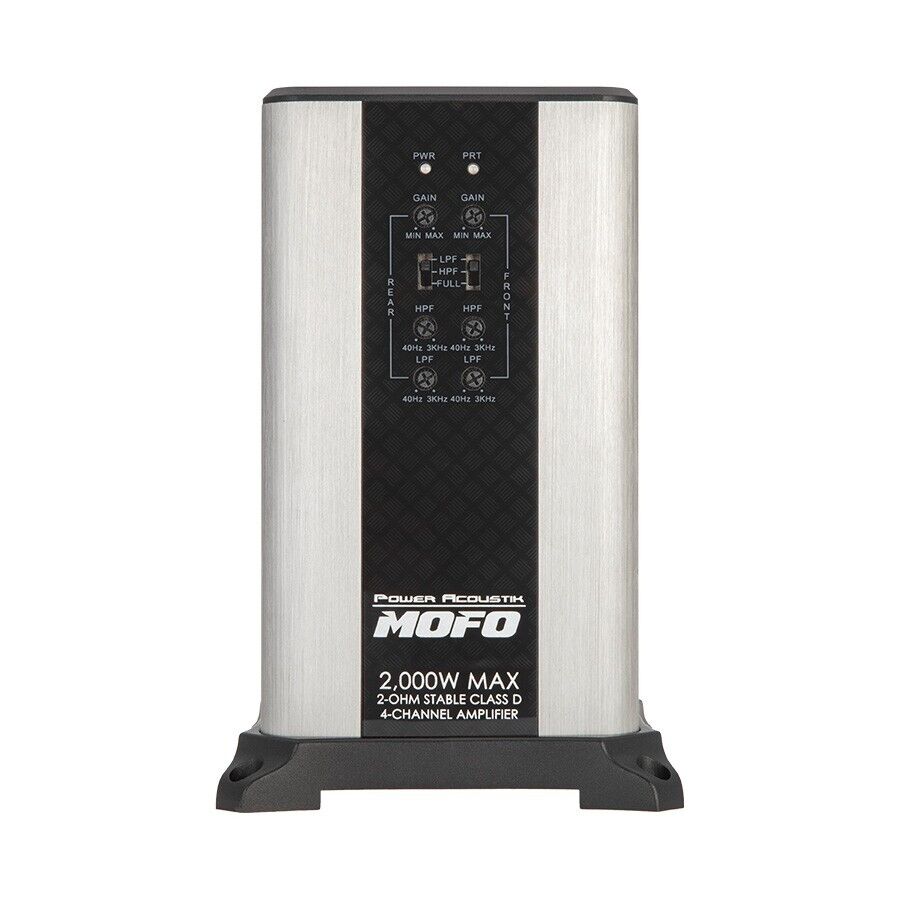Power Acoustik MOFO4-2KD 2000 Watts MOFO Series 4 Channel Class D Car Amplifier