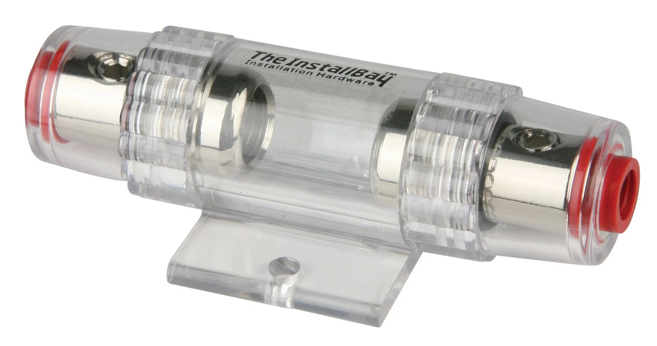 Install Bay FHAGU AGU Adjustable Fuse Holder Nickel 4/8 Gauge Each - Retail Pack