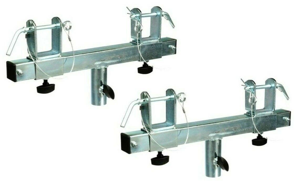 2 XP Audio Universal T-Adapter Triangle or Square Truss Adapter Bracket Tripod Crank Light Stand Bar