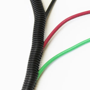 1/2" x 100' Flexible Corrugated Black LDPE NON Split Tubing Wire Loom