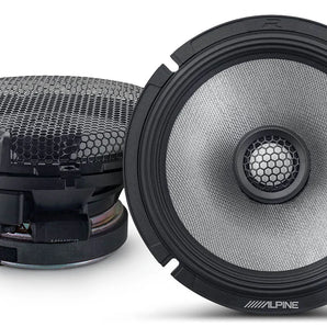 2 Pair Alpine R2-S65 R-Series 6 1/2-inch Coaxial 2-Way Speakers