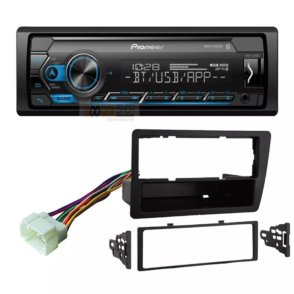 Pioneer MVH-S322BT Car Stereo Single Din Kit Fit 2001-2005 Honda Civic