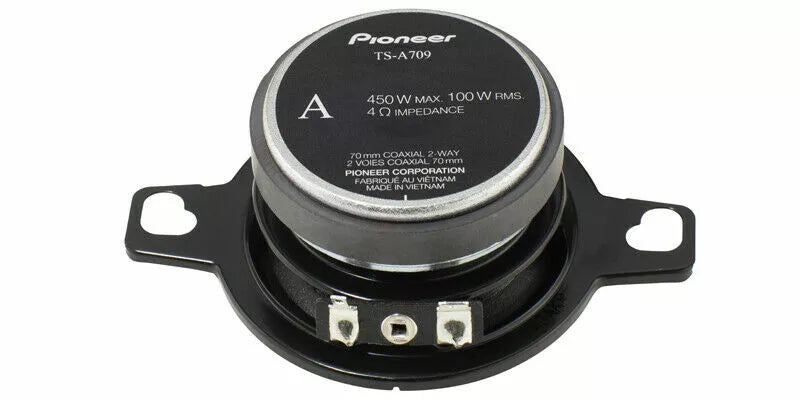 Pioneer TS-A709 2-3/4” 2-Way 450 Watt Power Coaxial Speaker with a 16mm Tweeter