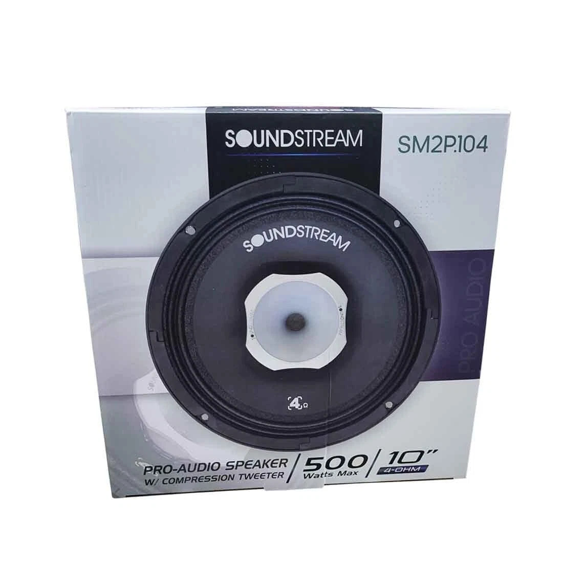 Soundstream SM2P.104 10” 2-way Pro Audio Speaker w/ Compression Tweeter