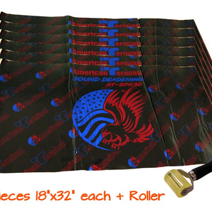 American Terminal AT-BPK24-6 6 Sheets 18" x 32" Sound Deadening Noise Insulation Vibration Dampening Material Bulk Kit Roller