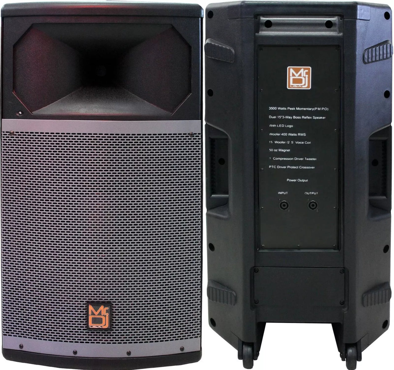 2 MR DJ PRO115S PA DJ Passive Speaker Professional PRO PA DJ 15” 2-Way Full-Range Passive DJ PA Multipurpose Live Sound Loudspeaker