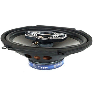 Absolute TQ-654 6.5" + TQ-684 6x8" 4-Way Speaker Fit 1987-1993 Ford Mustang