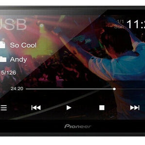 Pioneer DMH-342EX 6.8" Bluetooth Double DIN Radio & Universal Mount Kit