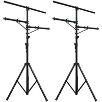 Thumbnail for 2 Pro Audio DJ Multi Arm 8 Bolt Lighting 12 Foot Tripod Light Stand Package